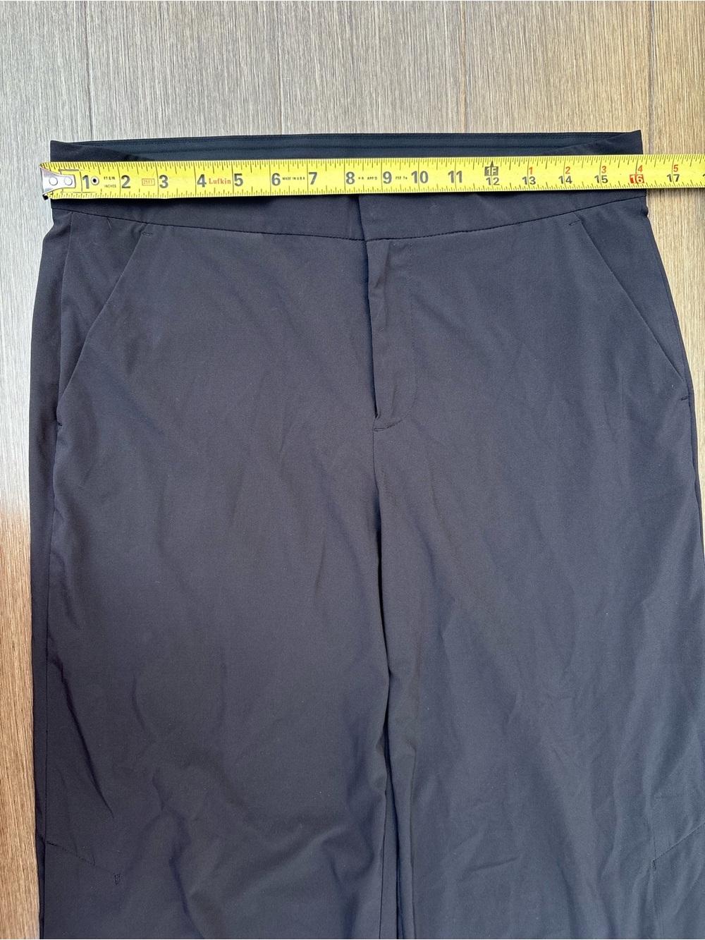 Athleta Tribeca Cropped Flowy Mid-Rise Pants In Black Size 8 - Picture 5 of 14